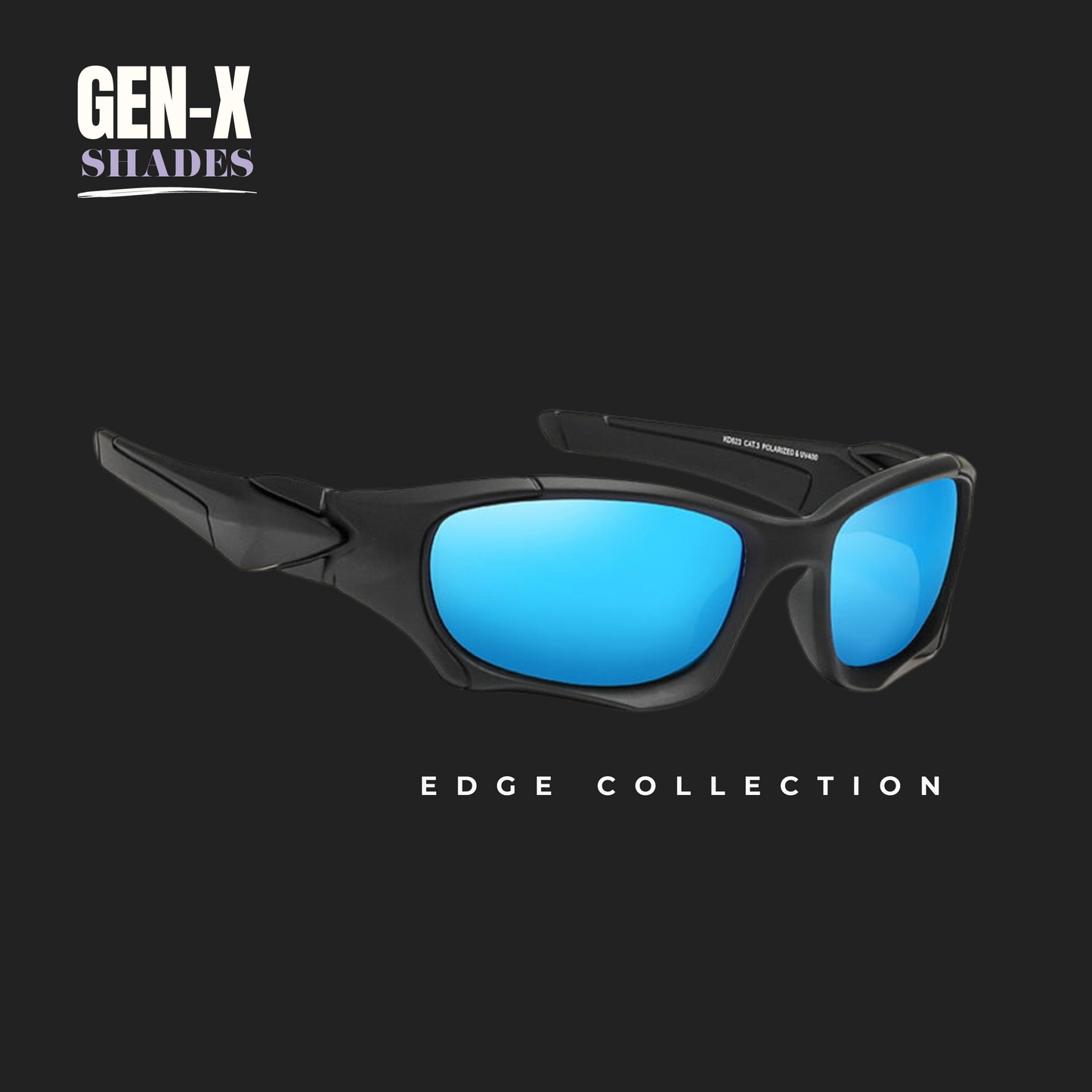 Gen-X Edge (Ice Blue Mirror) - Premium Polarized Sunglasses