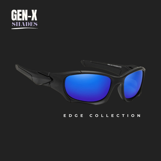 Gen-X Edge (Blue Mirror) - Premium Polarized Sunglasses