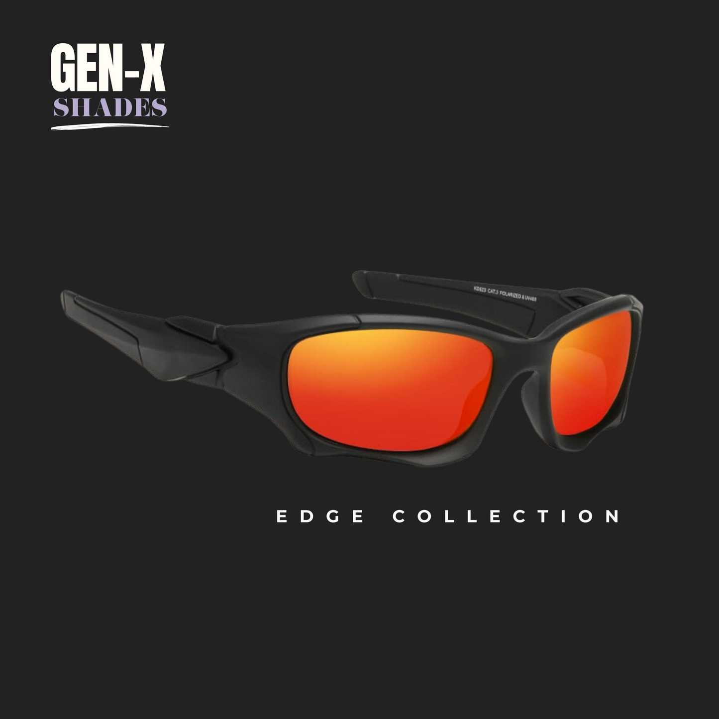 Gen-X Edge (Red Mirror) - Premium Polarized Sunglasses