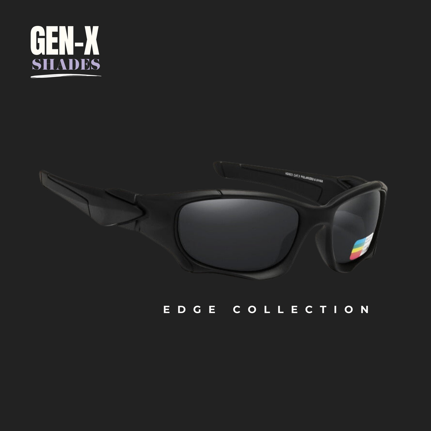 Gen-X Edge (Black) - Premium Polarized Sunglasses